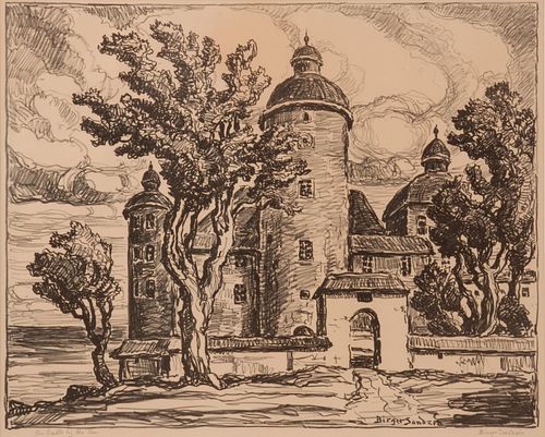 BIRGER SANDZEN THE CASTLE BY THE SEA