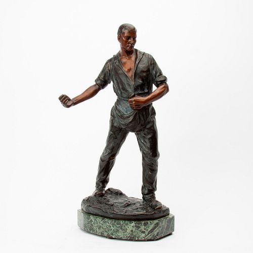 PATINATED BRONZE EUROPEAN EARLY 3aa236