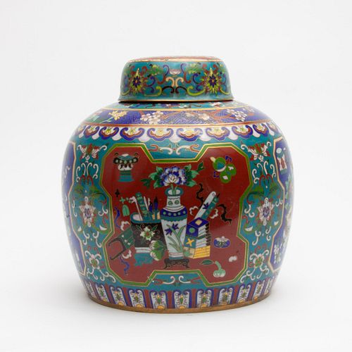 CHINESE CLOISONNE GINGER JARCondition Some 3aa269