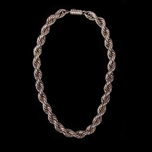 MEXICO STERLING HEAVY ROPE CHAIN 3aa32c