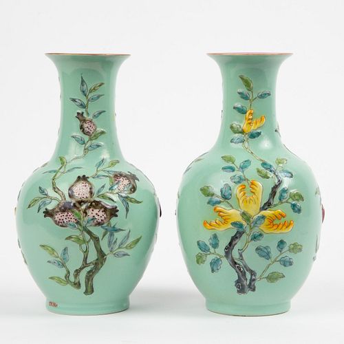 PAIR OF 20TH C CHINESE HAND PAINTED 3aa3c3