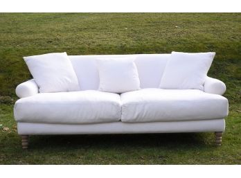 A quality white linen upholstered 3aa45f