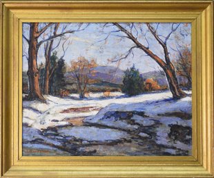 Oil on canvas winter landscape 3aa488