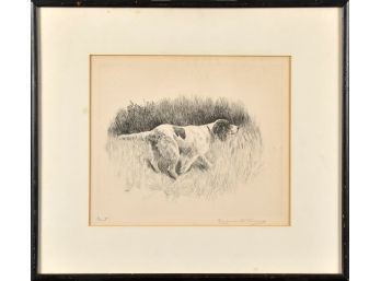 Marguerite Kirmse (1885-1954) etching,
