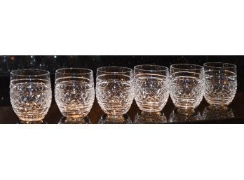 A matched set of six signed Waterford