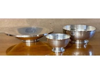 Three vintage sterling bowls 12 5  3aa4de