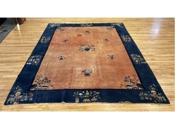 An antique Chinese room size rug,