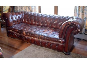 A good vintage Chesterfield burgundy 3aa507