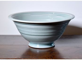 Large Simon Pearce pottery bowl,