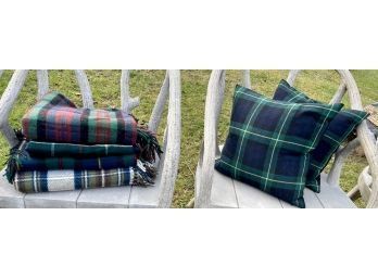 Four blankets including Tweedmill 3aa580