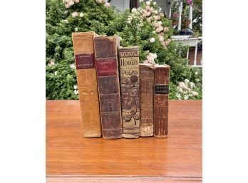 Five antique books including  3aa5de