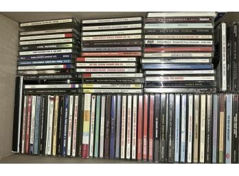 Two full boxes of DVD s CD s 3aa631