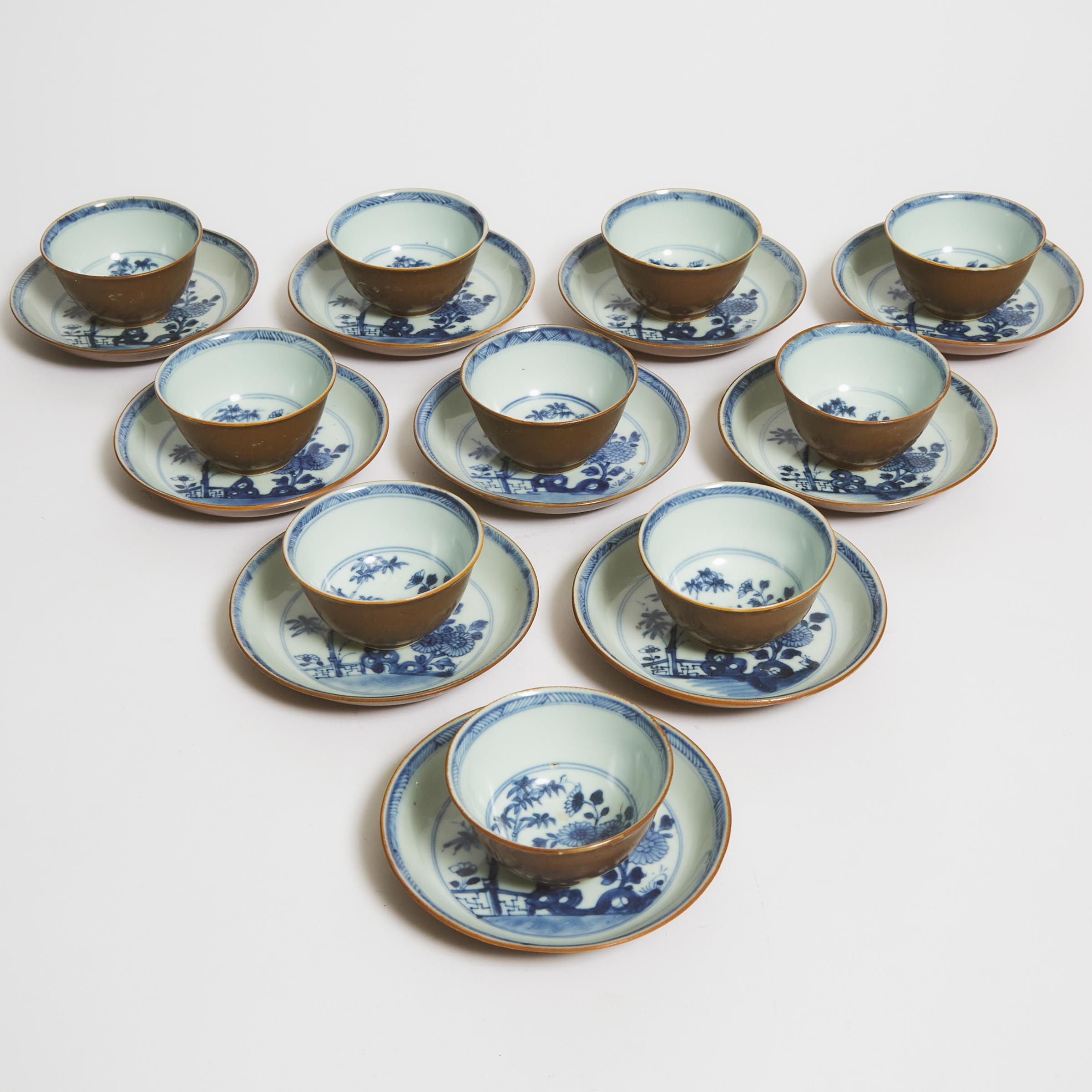 A Set of Twenty Batavian Bamboo Pattern