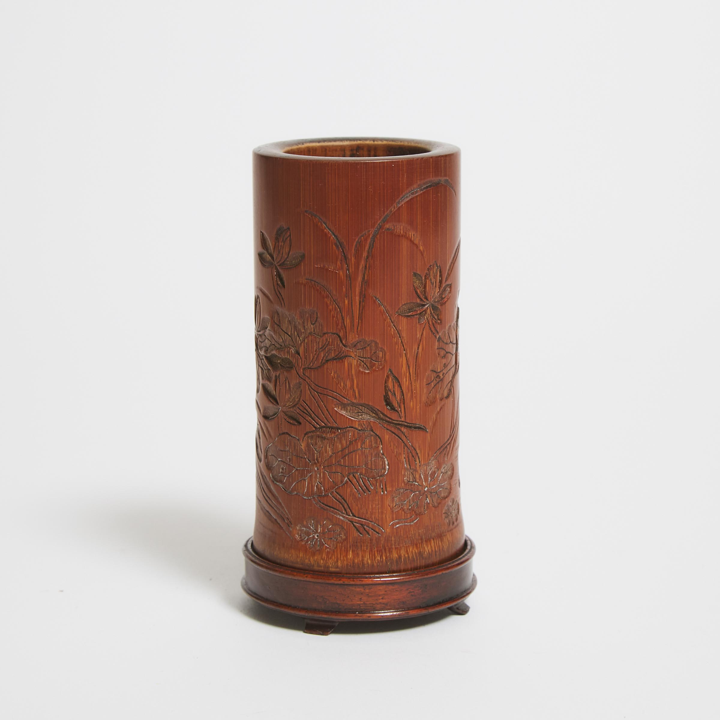 A Small Bamboo Brush Pot, 18th Century