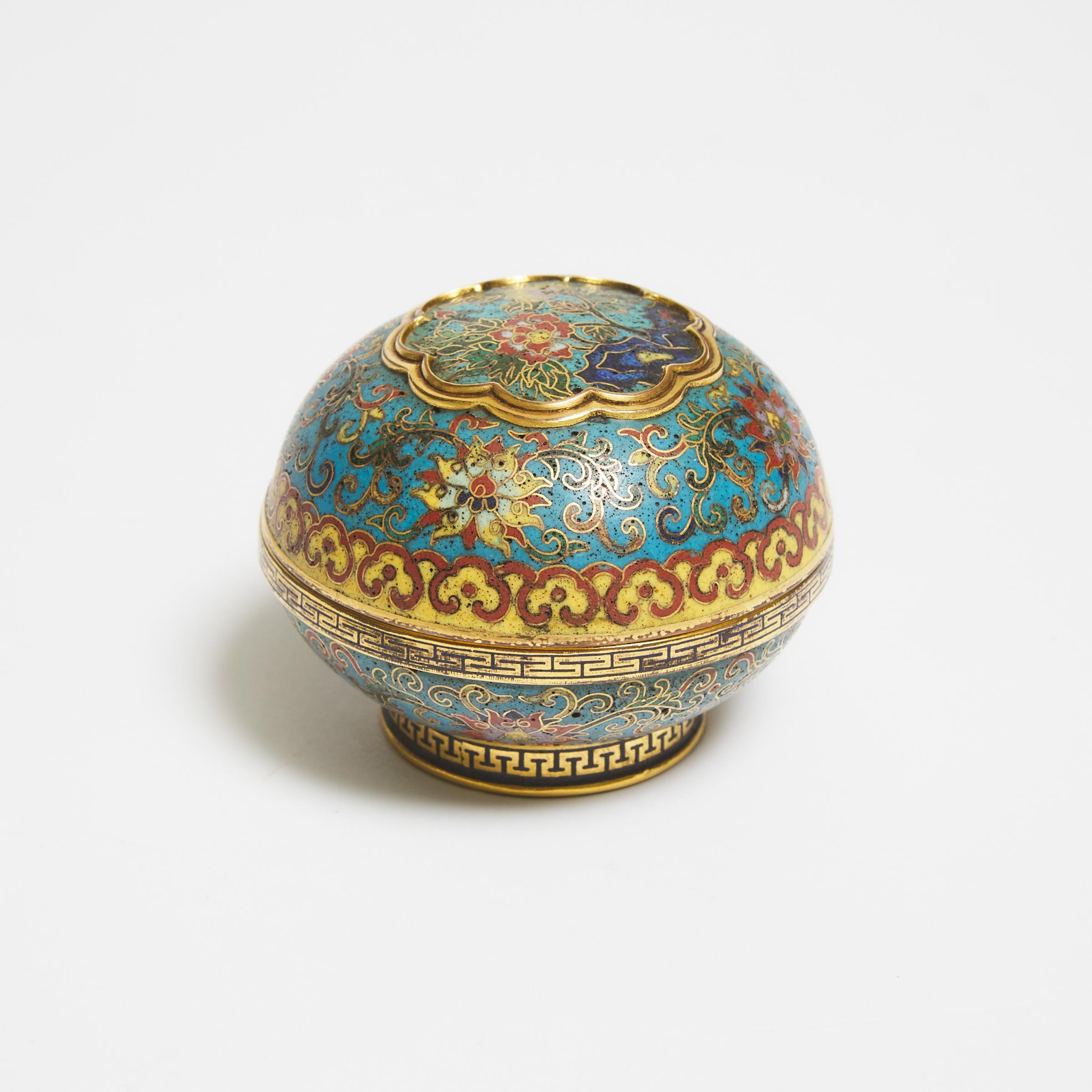 A Cloisonn Enamel Box and Cover  3aa710