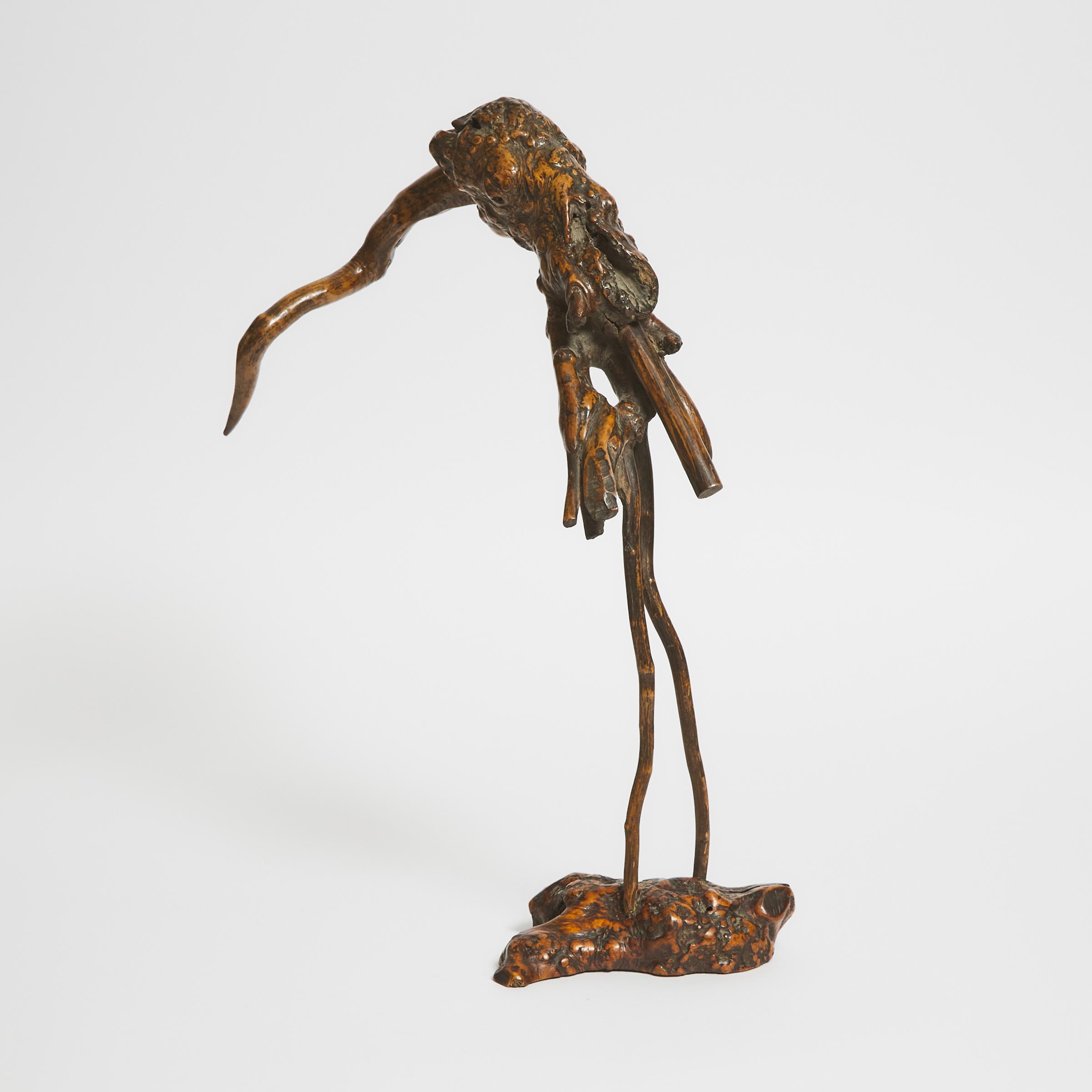 A Chinese Rootwood Figure of a