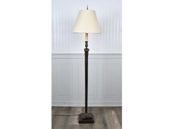 Bronze square column lamp with 3aceee