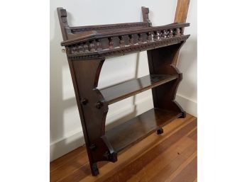 A Victorian wall shelf with through tenon 3acf1c