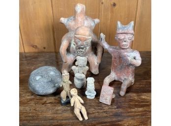 Eight pieces of Mesoamerican items  3acf23