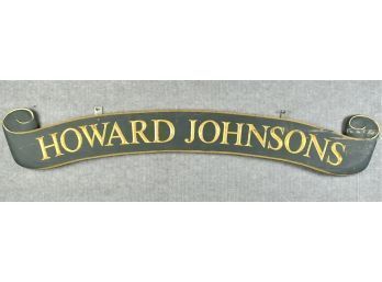 A carved and painted wood Howard Johnsons