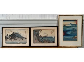 Two woodblock prints by Hiroshige  3acf8e