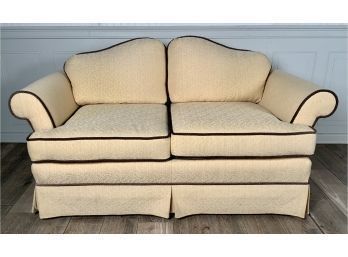 A quality upholstered two cushion
