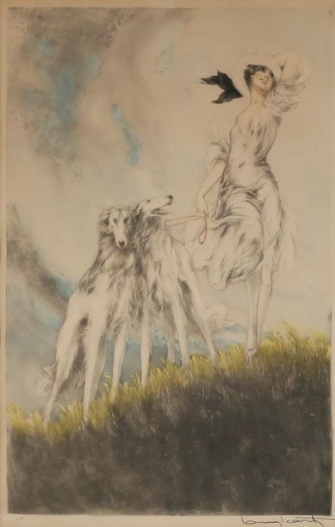 LOUIS ICART ETCHING WITH AQUATINT 3ad0a2