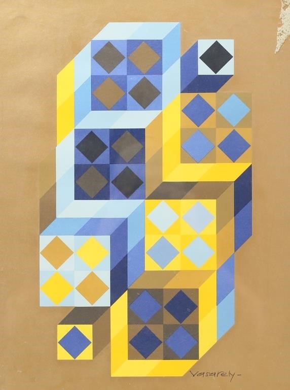 VICTOR VASARELY SCREENPRINT TRIDIM GORDESVictor 3ad0ae