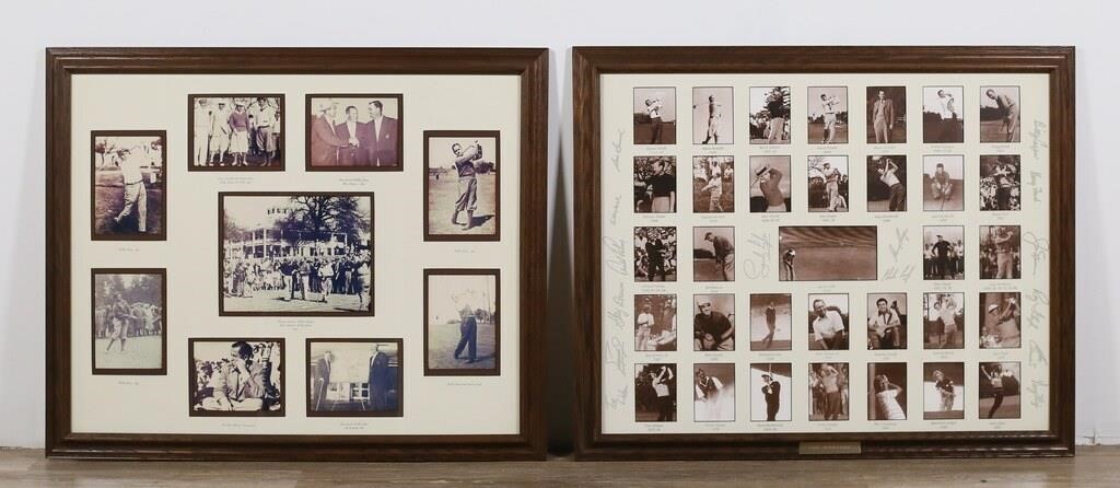 2 GOLF MEMORABILIA DISPLAYS BOBBY JONES