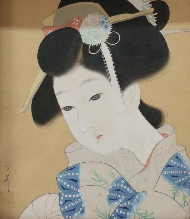 JAPANESE PORTRAIT ON SILKJapanese