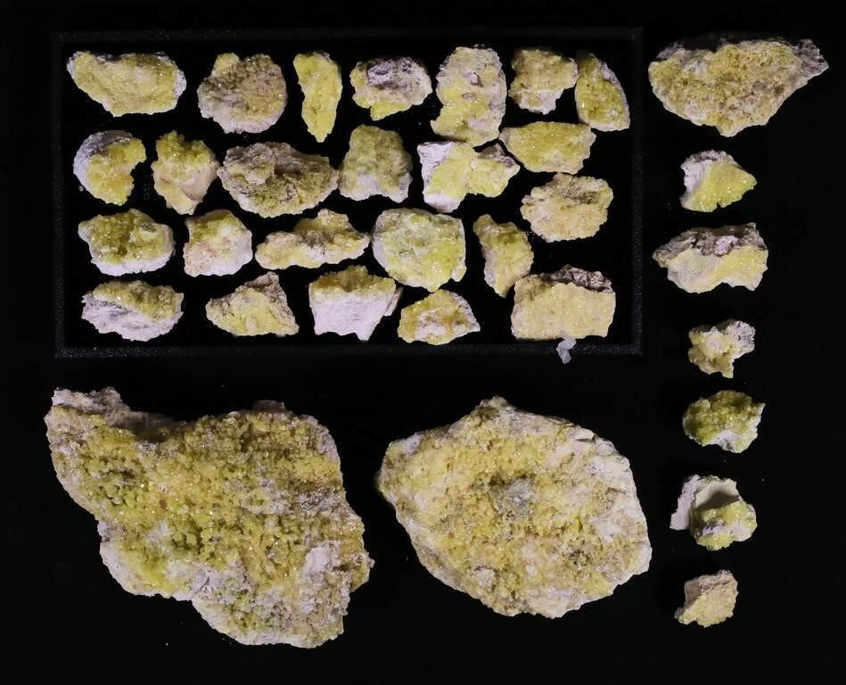 SULFUR SPECIMENS34 Sulfur Specimens  3ad13b