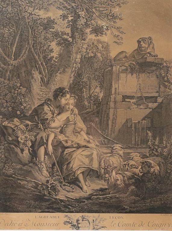 AFTER FRANCOIS BOUCHER ENGRAVING 3ad14d