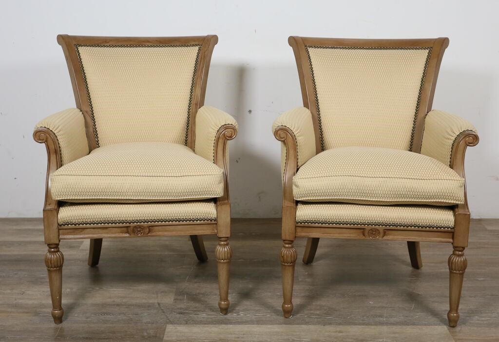 PAIR OF ARMCHAIRS BY BARBARA BARRY