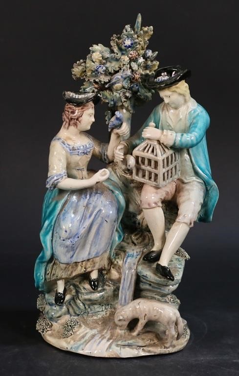 STAFFORDSHIRE FIGURE COUPLE WITH