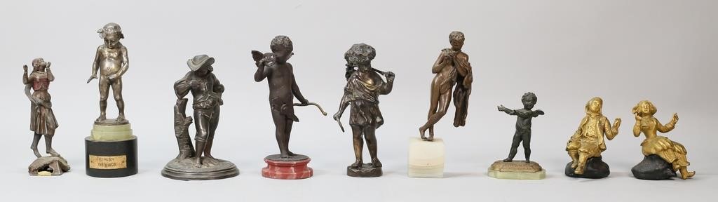 GROUPING OF BRONZE AND SPELTER CLASSICAL