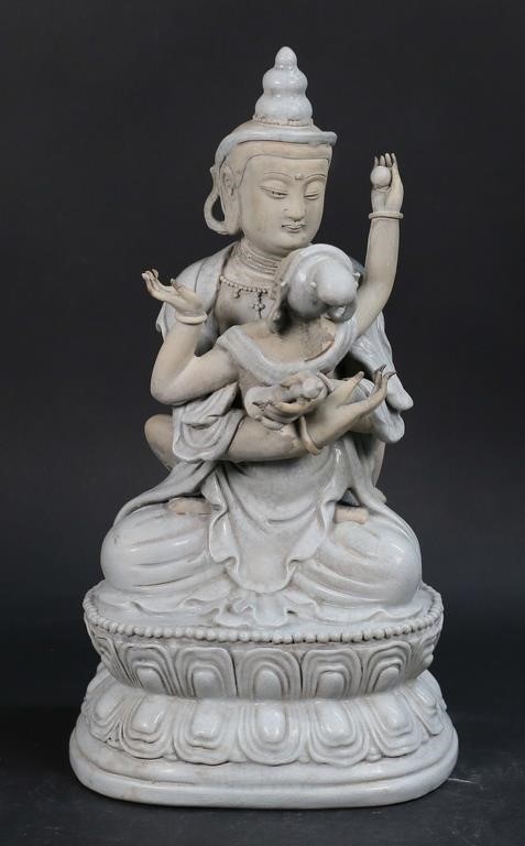 DEHUA PORCELAIN TARA YAB YUM BUDDHAChinese 3ad250