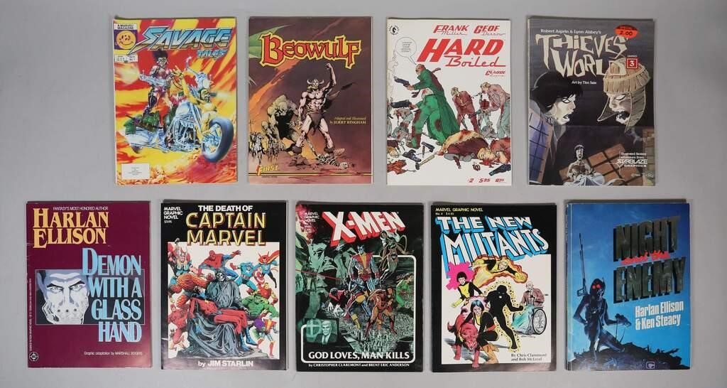 9 GRAPHIC NOVELS 1ST APPEARANCE 3ad271
