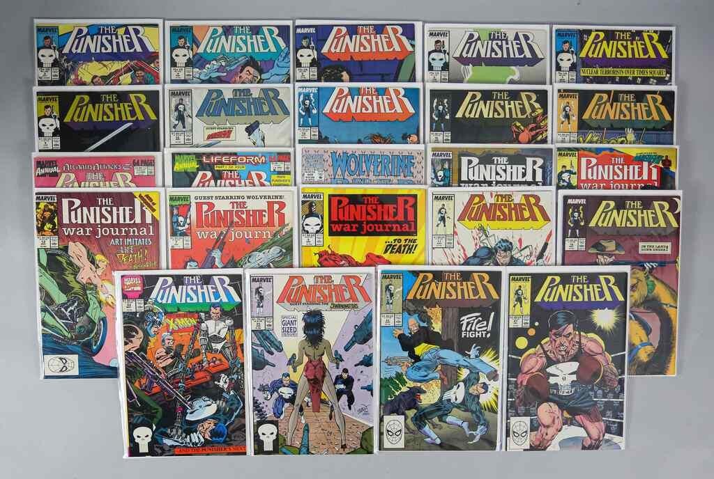 45 COMIC BOOKS THE PUNISHER WOLVERINE 3ad281