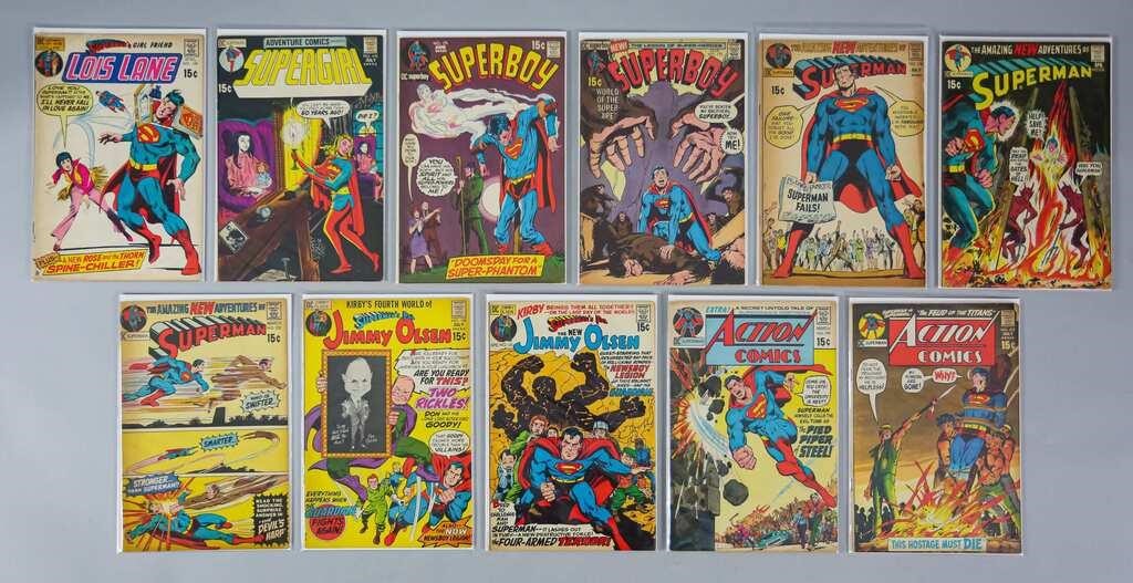 15 DC COMICS SUPERMAN BRONZE  AGEDC