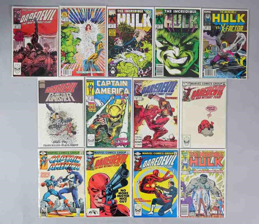 25 MARVEL COMICS HULK CAPTAIN AMERICA