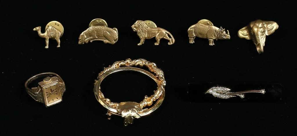 GOLD GOLD TONE JEWELRY LOTLot 3ad36e