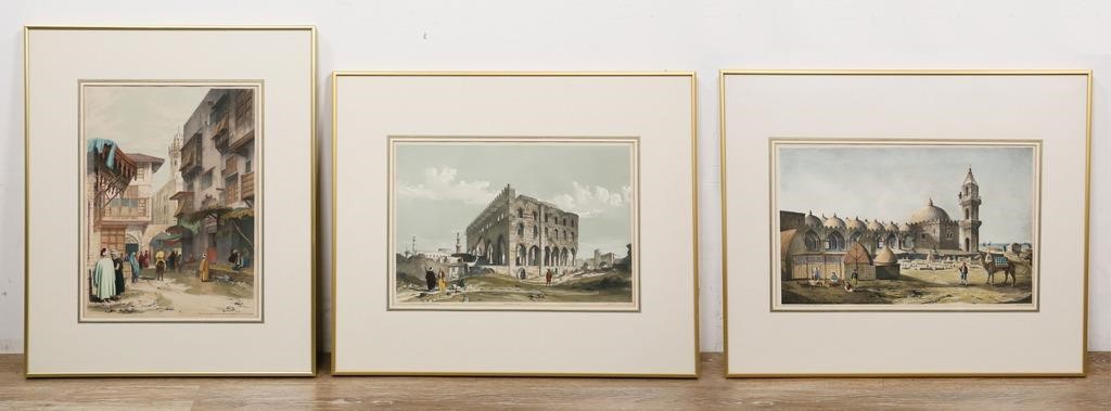 3 VIEWS OF CAIRO LITHOGRAPHSAfter