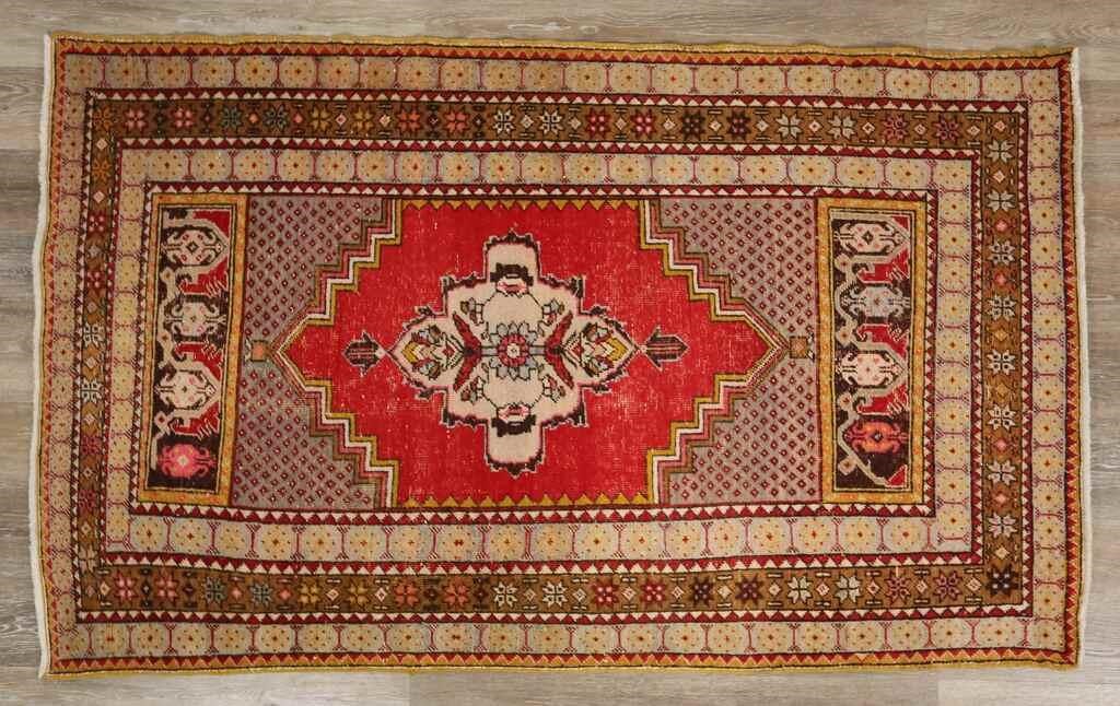 PERSIAN RUGPersian rug. Red and