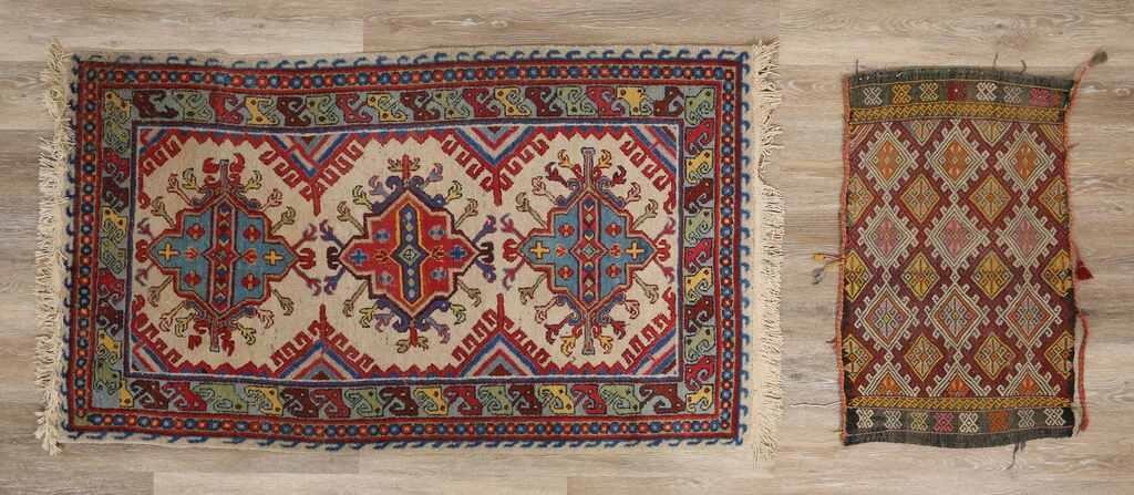 CAUCASIAN STYLE RUG AND MATCaucasian