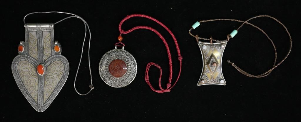 3 TURKMEN / NORTH AFRICAN NECKLACES3