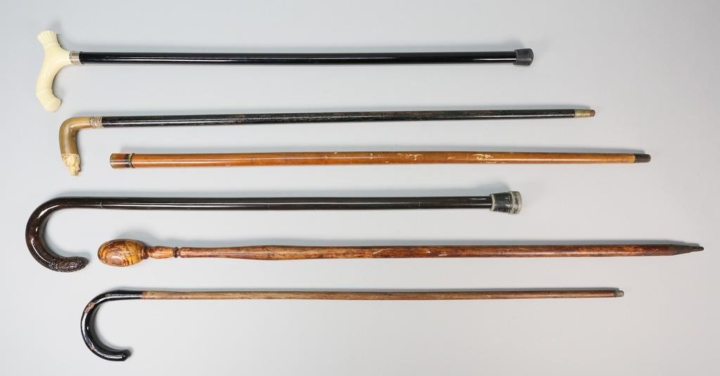 6 CANES WALKING STICKSLot of 3ad48c