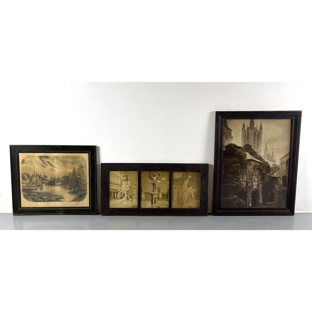 Collection Framed Vintage Engravings