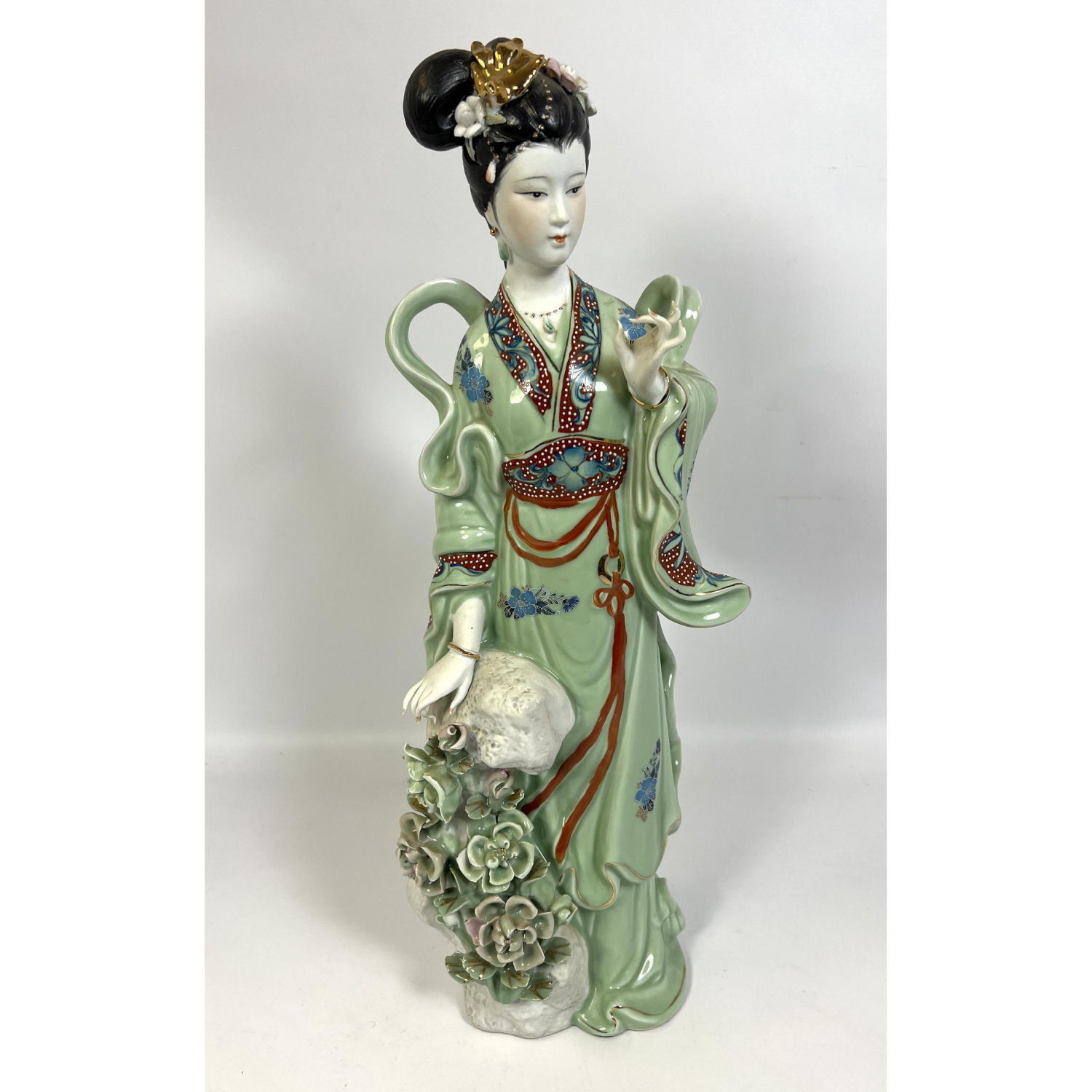 Ceramic Asian Female Figural Sculpture.