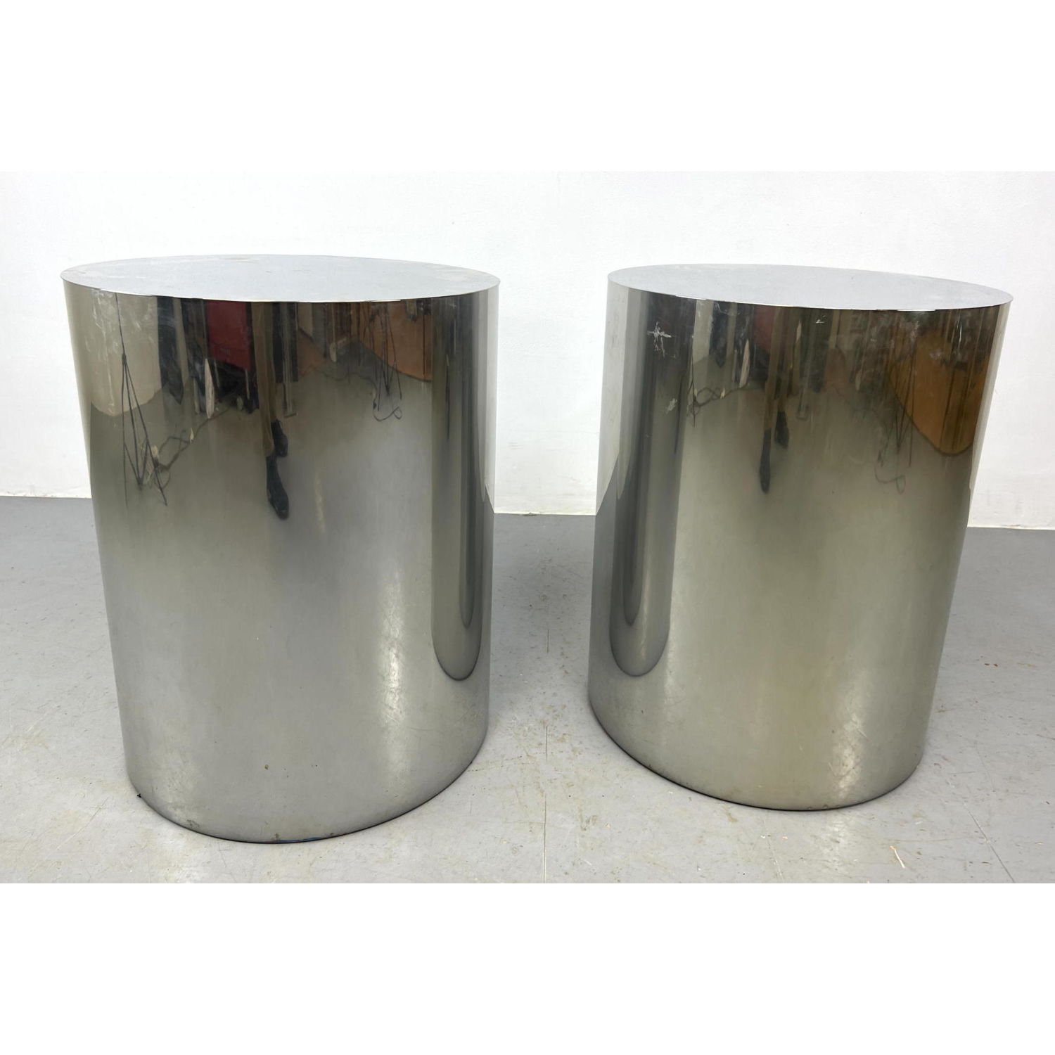 Pr Arquitect Chrome Drum Pedestals  3ad520