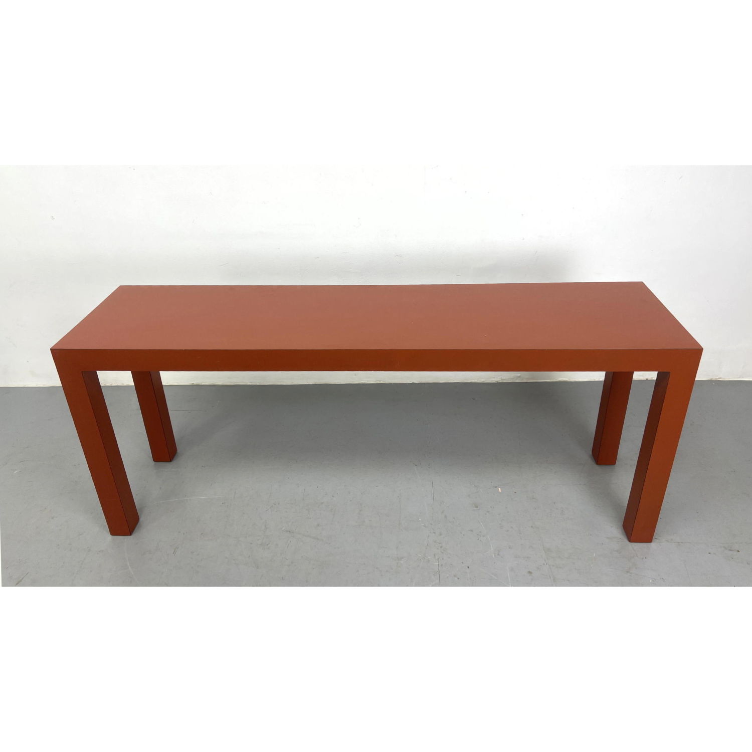 Rust color laminate parsons table  3ad52d